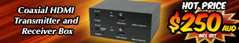 Coaxial HDMI Transmitter and Receiver Box
