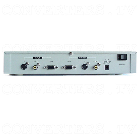 NTSC to PAL to VGA Multisystem Converter / Converter (CDM-640) - Back View