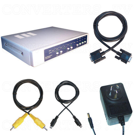 NTSC to PAL to VGA Multisystem Converter / Converter (CDM-640) - Full Kit