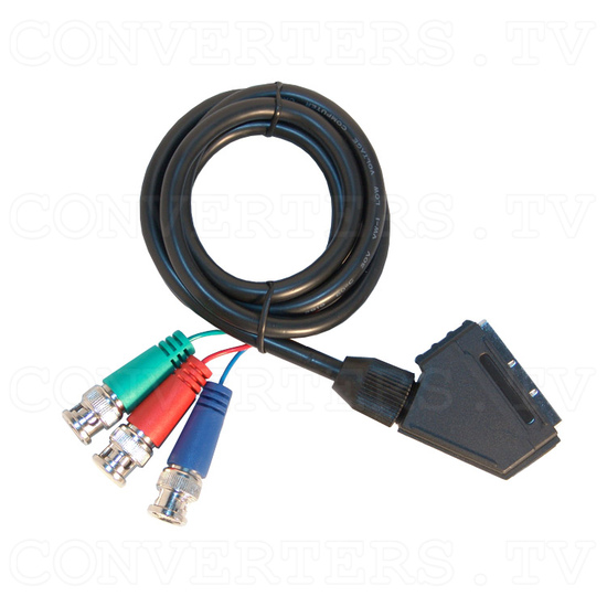 Scart to 3x RGB BNC Cable - Full View