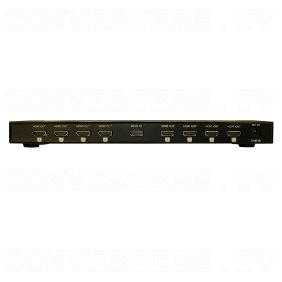 HDMI to HDMI Distributor Amplifier - 1 input : 8 output - Back View