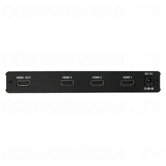 HDMI Switch 3 input - 1 output - Back View