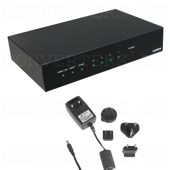 HDMI Splitter-Extender 1 input - 4 output - Full Kit