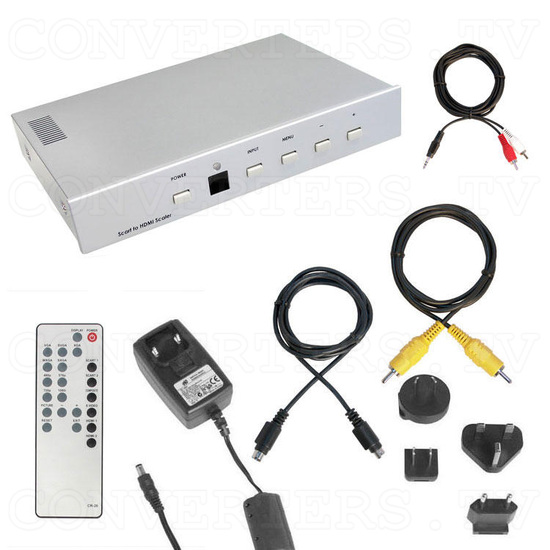 Video-Scart-HDMI to HDMI Scaler Selector - Full Kit