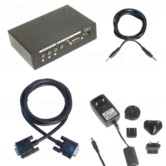 PC HD Component Distributor 1 input : 3 output w/ Stereo Audio - Full Kit