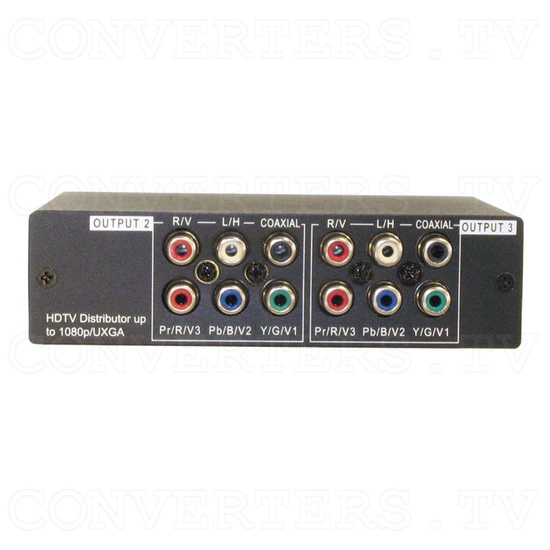 HD-SD Distributor 1 input : 3 output w/Digital & Analog Audio - Front View