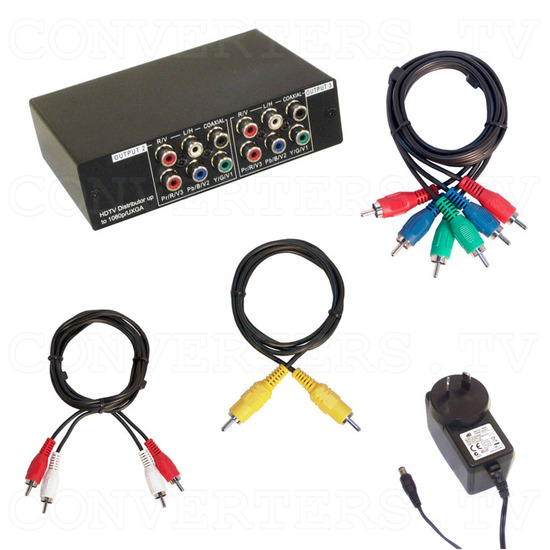 HD-SD Distributor 1 input : 3 output w/Digital & Analog Audio - Full Kit