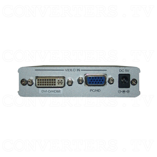 DVI PC/HD to HDMI 720p/1080p Scaling Converter - Back View