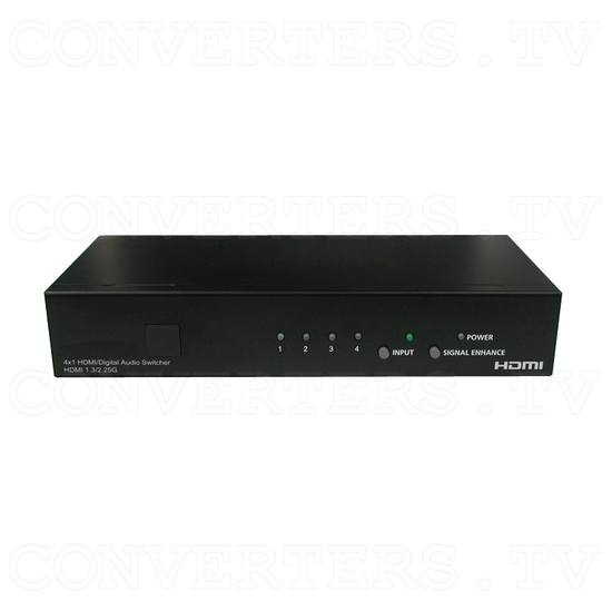 HDMI v1.3 Video and Digital Audio Selector 4in:1out - Front View