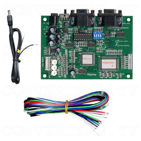 CGA to VGA Converter - LCD Suitable - Full Kit