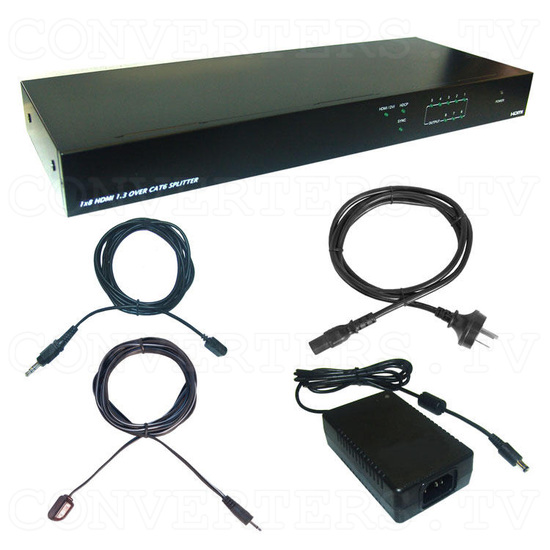 HDMI v1.3 1 In 8 Out CAT6 Distributor - Full Kit