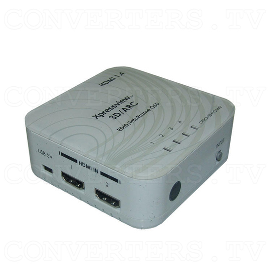 HDMI v1.4 4 In 1 Out Switch with Coaxial Audio Out - Full View