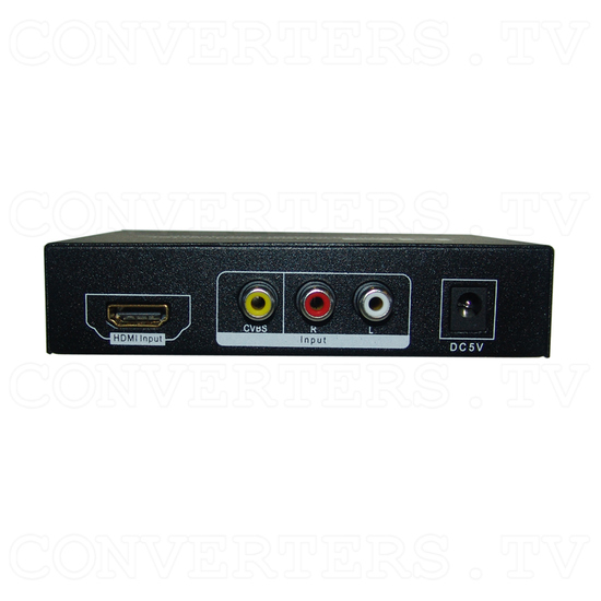 HDCVT - Video / HDMI to HDMI HD Scaler and Format Converter - Back View