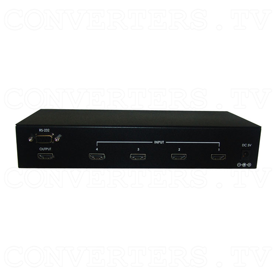 HDMI v1.3 4 In 1 Out Switcher with CEC - Back View