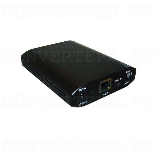 USB Over Ethernet Four Port Extender USB Hub - CETH-4USB - Full View