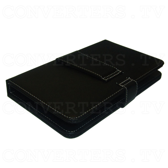 7 Inch Android Tablet Leather Case with Built-In Keyboard - Closed