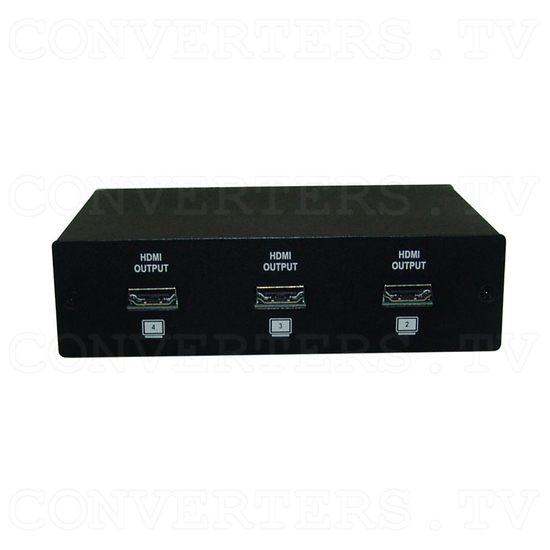 HDMI v1.3 1 In 4 Out with Multi-Channel Splitter  -Cypress Technologies - Back View