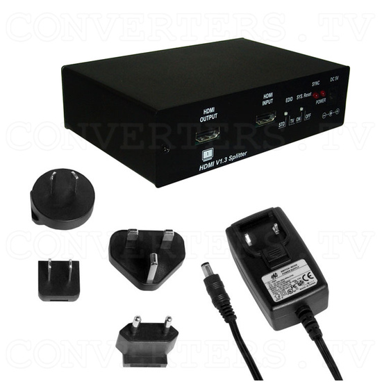 HDMI v1.3 1 In 4 Out with Multi-Channel Splitter  -Cypress Technologies - Full Kit