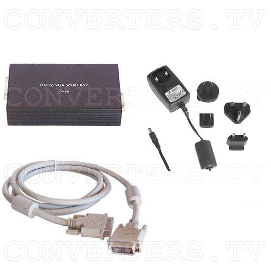 DVI to VGA Scaler Box - Full Kit
