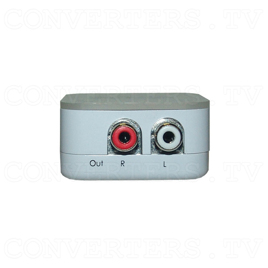Coaxial/Optical to R/L Audio Converter -192kHz - Front View