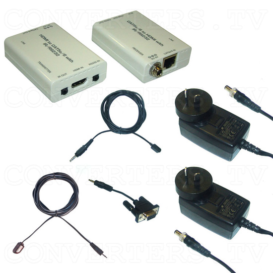 HDMI over CAT6 Transmitter and Receiver with IR & RS232 - Full Kit