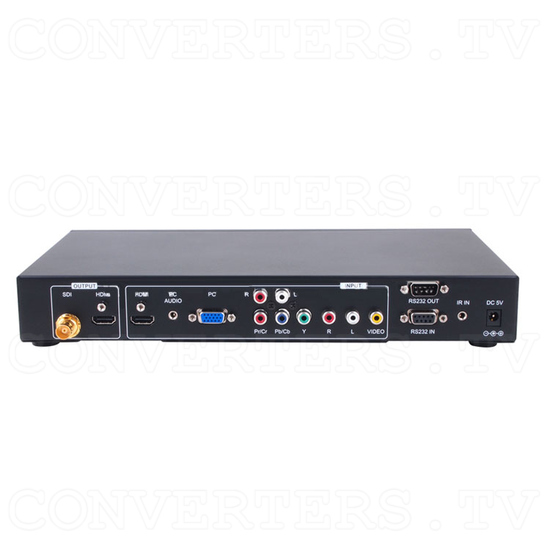 Video to 3G SDI and HDMI Scaler Box - Back View