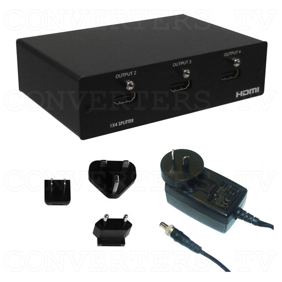 HDMI 1 In 4 Out Splitter - Full Kit