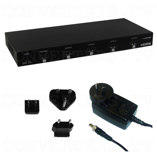 HDMI 1 In 8 Out Splitter - Full Kit