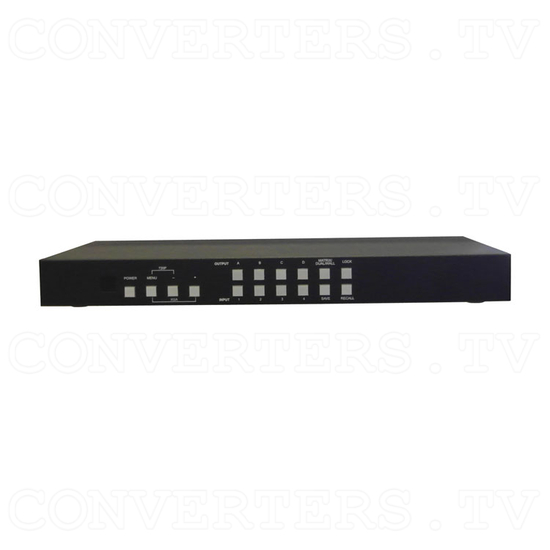 HDMI Quad 4x4 Video Wall Matrix Switch- Cypress Technologies CDPS-44SM - Front View