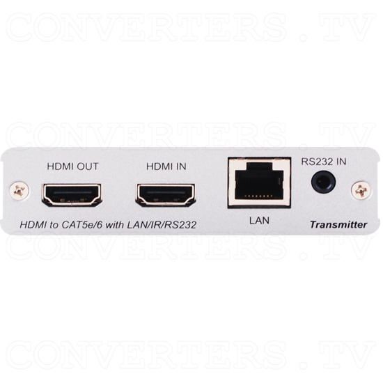HDBaseT 1x2 HDMI over CAT5e/6/7 Transmitter-Splitter - Front View