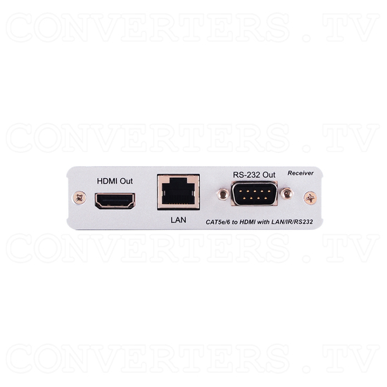 HDBaseT HDMI over CAT5e/6 Receiver w/dual PoE - Receiver Front View