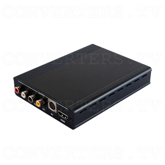 HDMI to CV/SV Scaler with HDMI Bypass (Apple Compatible) - Full View