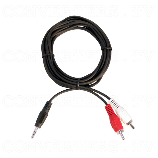 HDMI to HDMI Scaler Box - Line Jack to Stereo AV Cable