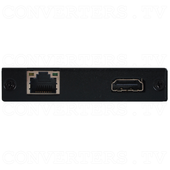 HDMI/USB over CAT5e/6/7 Slimline Transmitter with 48v PoH and LAN Serving - Side View.png